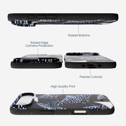 Black Midnight Rays iPhone Air Case