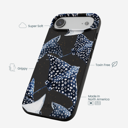Black Midnight Rays iPhone Air Case