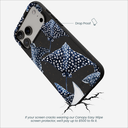 Black Midnight Rays iPhone 17 Pro Max Case