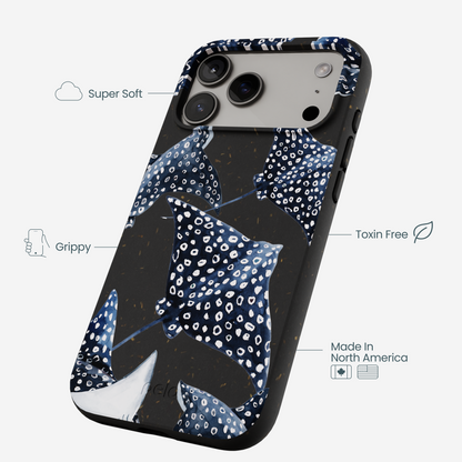 Black Midnight Rays iPhone 17 Pro Max Case