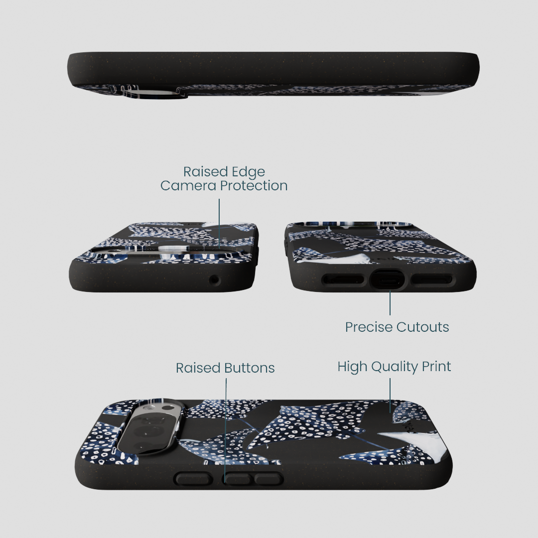 Black Midnight Rays Google Pixel 10/10 Pro Case