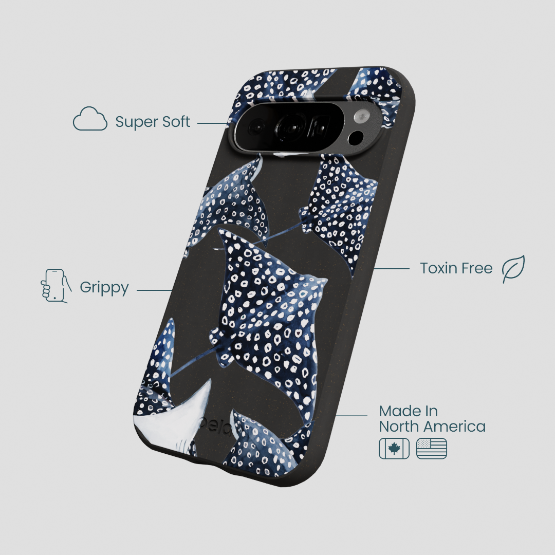 Black Midnight Rays Google Pixel 10/10 Pro Case