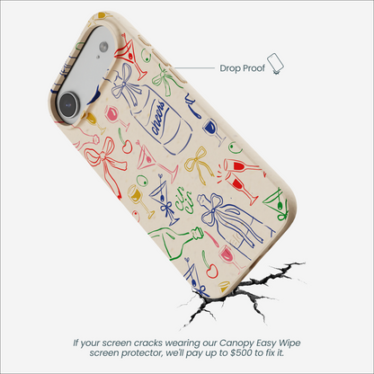 Seashell Midnight Toast iPhone Air Case