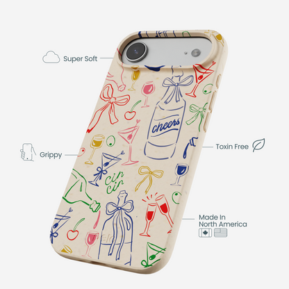 Seashell Midnight Toast iPhone Air Case