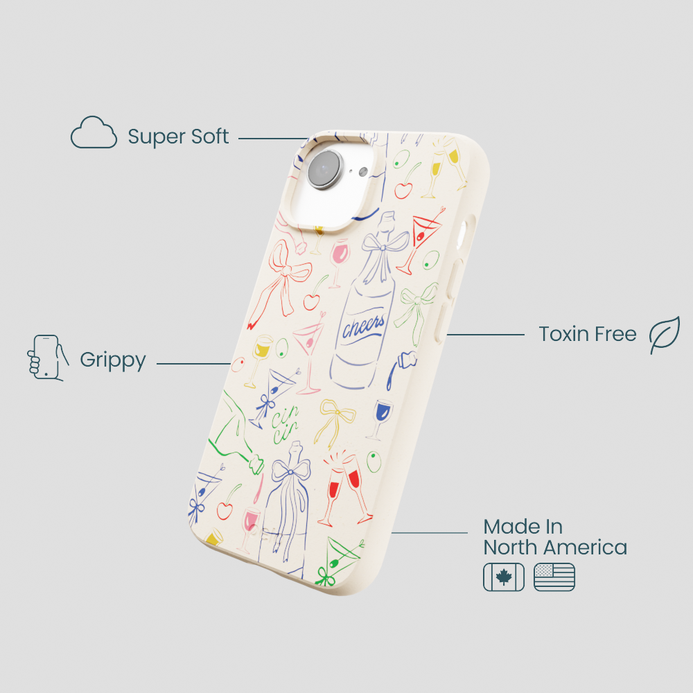 Seashell Midnight Toast iPhone 16e/17e Case