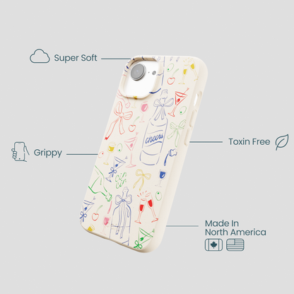 Seashell Midnight Toast iPhone 16e/17e Case