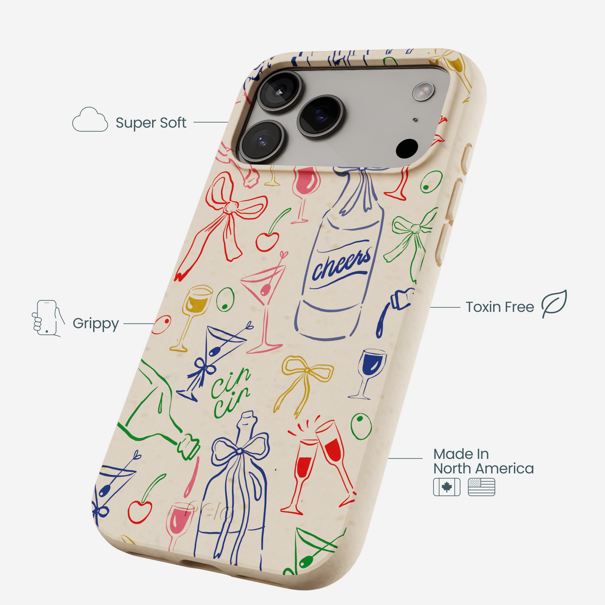 Seashell Midnight Toast iPhone 17 Pro Max Case