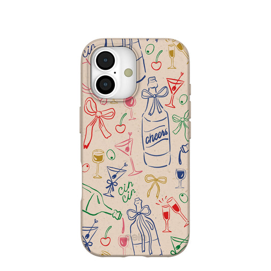 Seashell Midnight Toast iPhone 17 Case