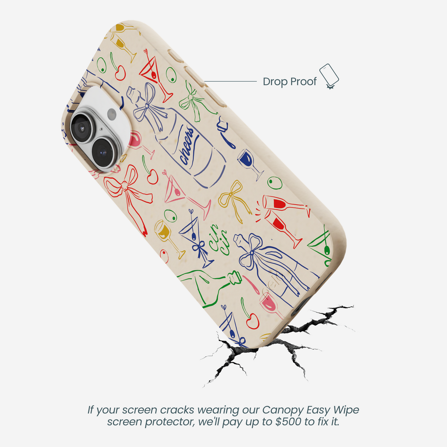 Seashell Midnight Toast iPhone 17 Case