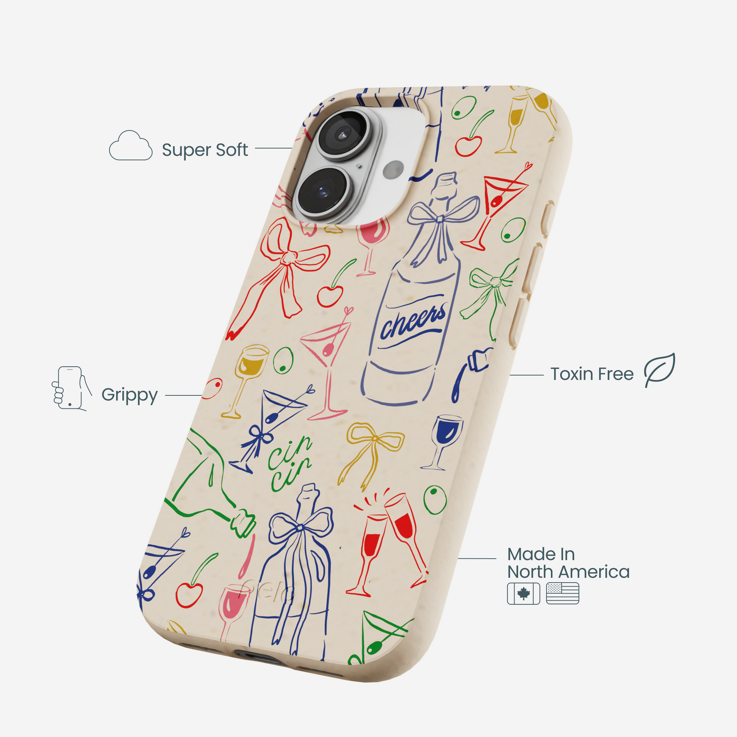 Seashell Midnight Toast iPhone 17 Case
