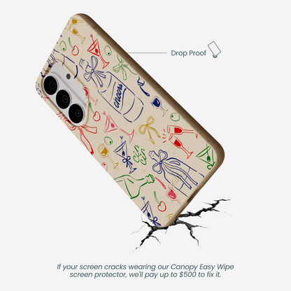 Seashell Midnight Toast Samsung Galaxy S26 Case