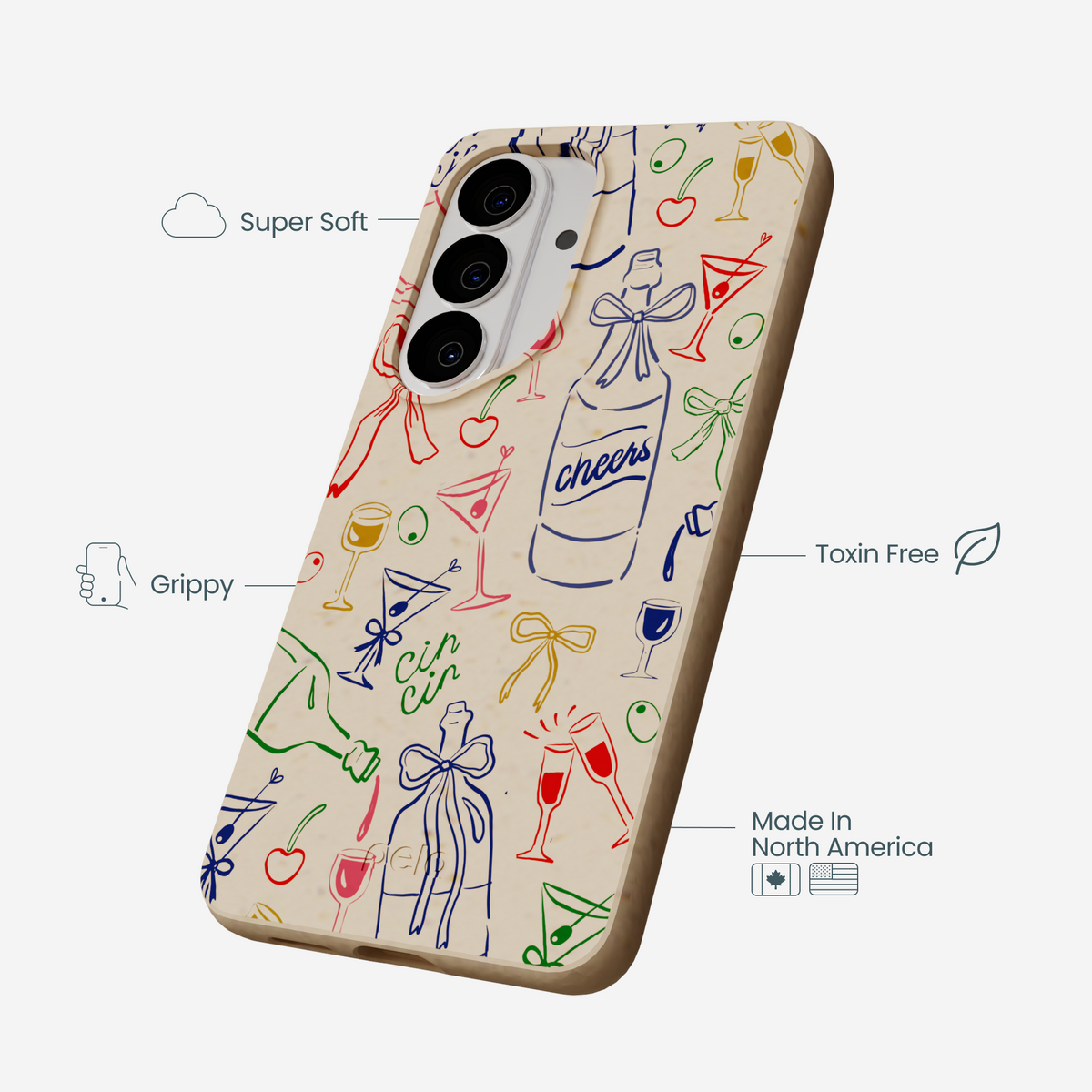 Seashell Midnight Toast Samsung Galaxy S26 Case