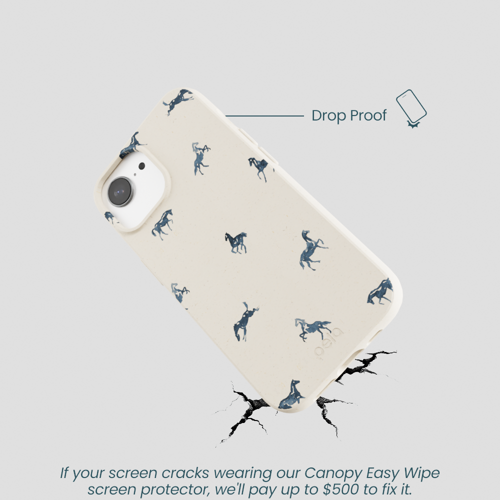 London Fog Mini Horses iPhone 16e/17e Case