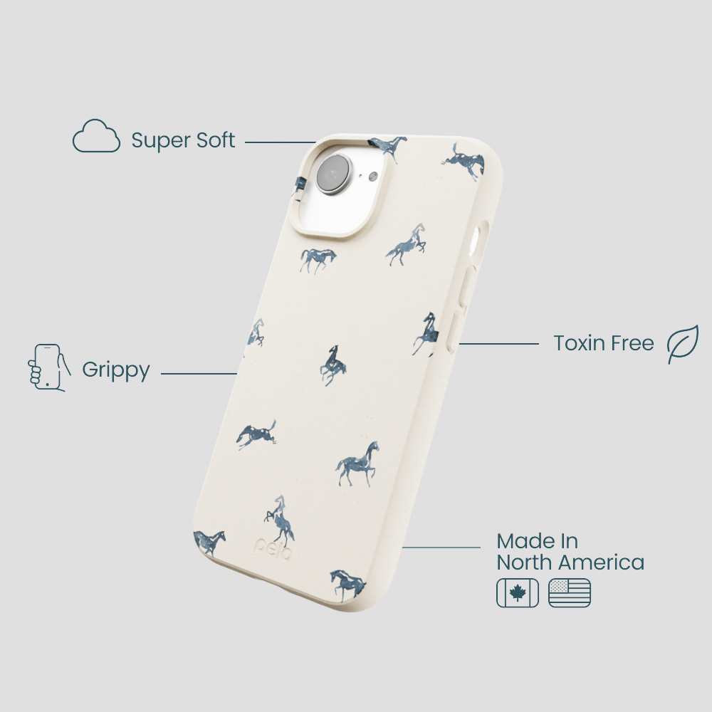London Fog Mini Horses iPhone 16e/17e Case