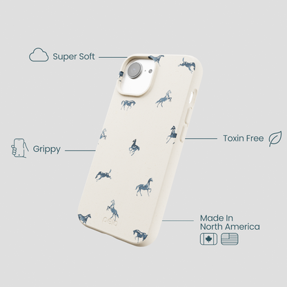 London Fog Mini Horses iPhone 16e/17e Case