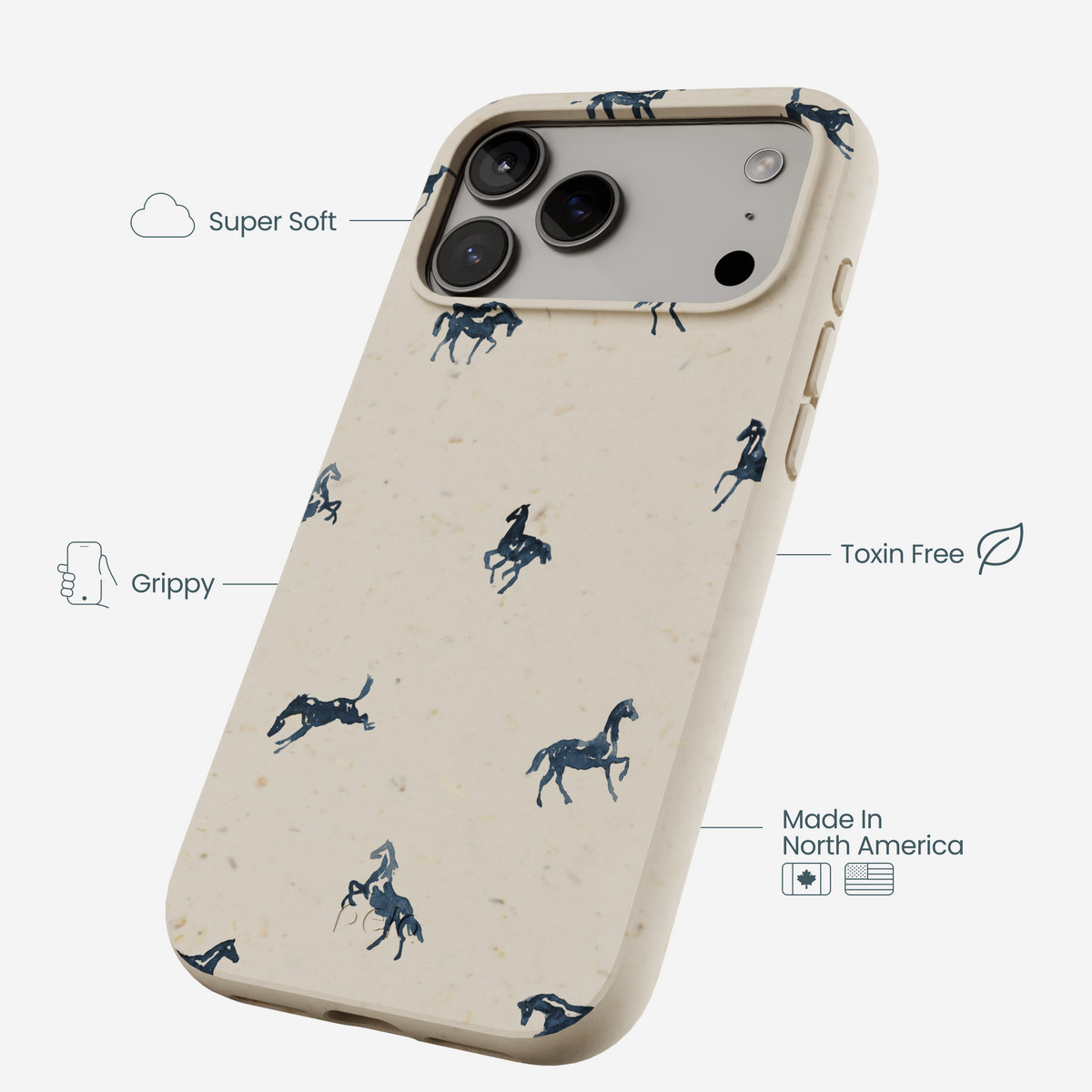 London Fog Mini Horses iPhone 17 Pro Max Case