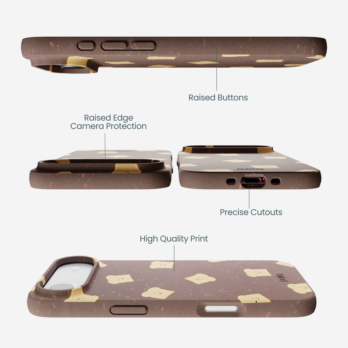 Chocolate Brown Mini Toast iPhone Air Case