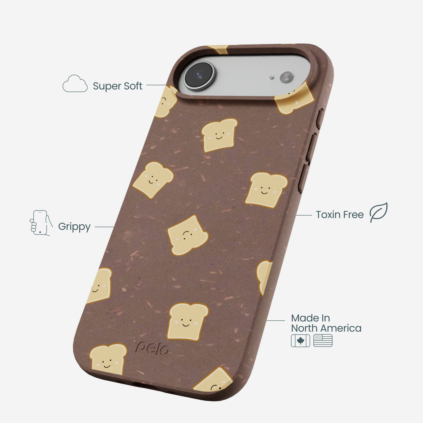 Chocolate Brown Mini Toast iPhone Air Case