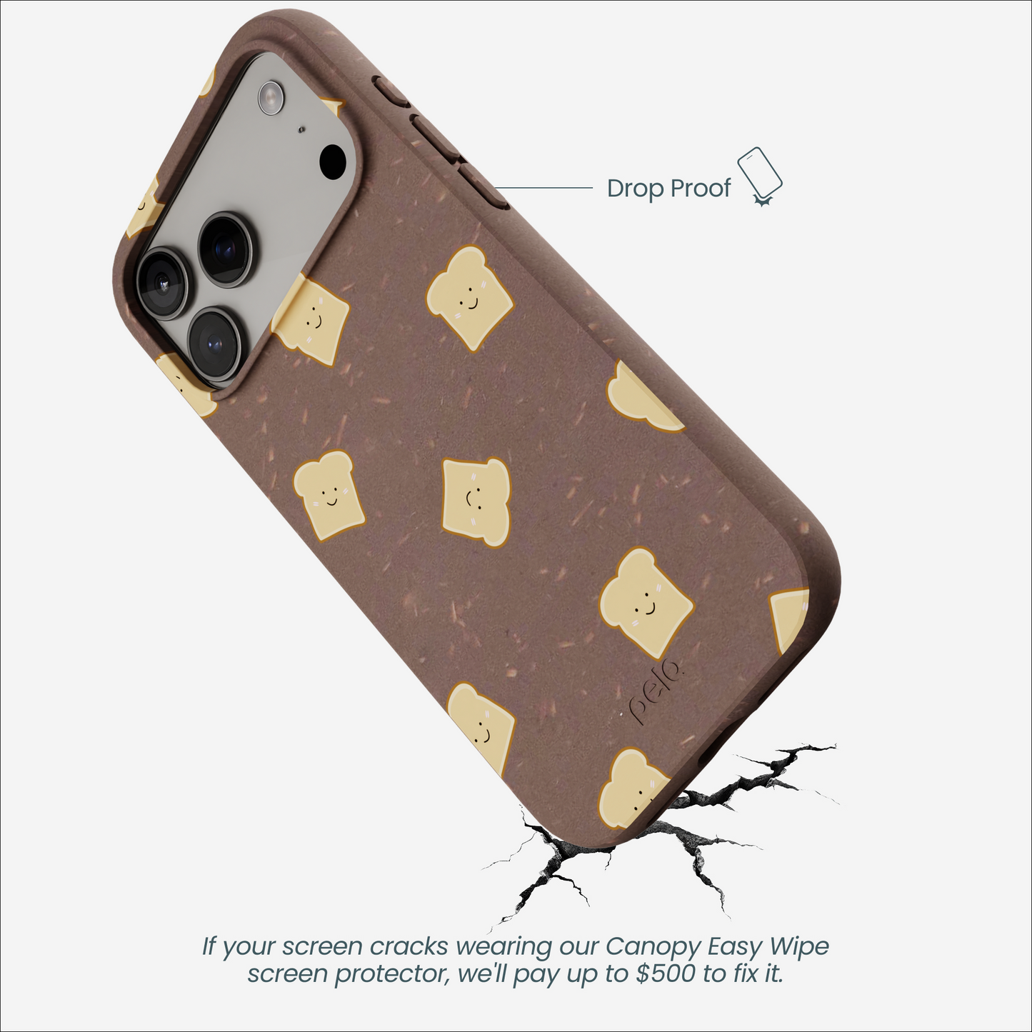 Chocolate Brown Mini Toast iPhone 17 Pro Max Case