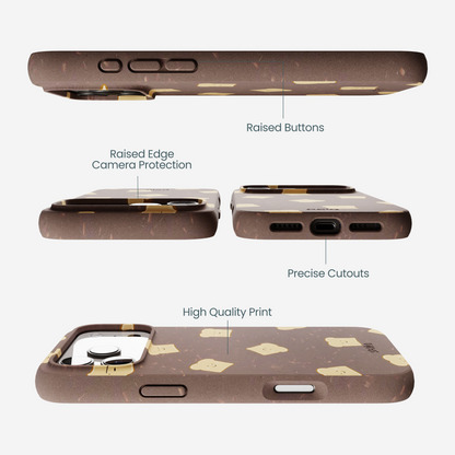 Chocolate Brown Mini Toast iPhone 17 Pro Max Case