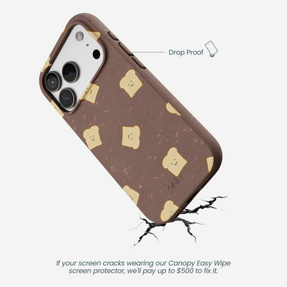 Chocolate Brown Mini Toast iPhone 17 Pro Case