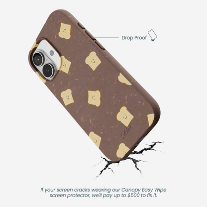 Chocolate Brown Mini Toast iPhone 17 Case