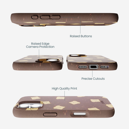 Chocolate Brown Mini Toast iPhone 17 Case