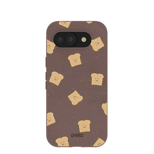 Chocolate Brown Mini Toast Google Pixel 10a Case