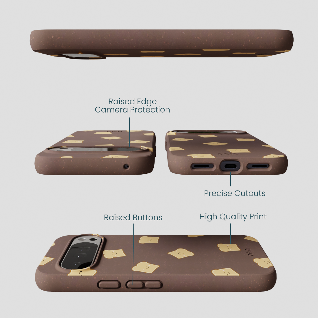 Chocolate Brown Mini Toast Google Pixel 10 Pro XL Case