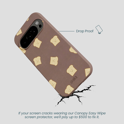 Chocolate Brown Mini Toast Google Pixel 10/10 Pro Case