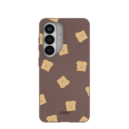 Chocolate Brown Mini Toast Samsung Galaxy S26 Case