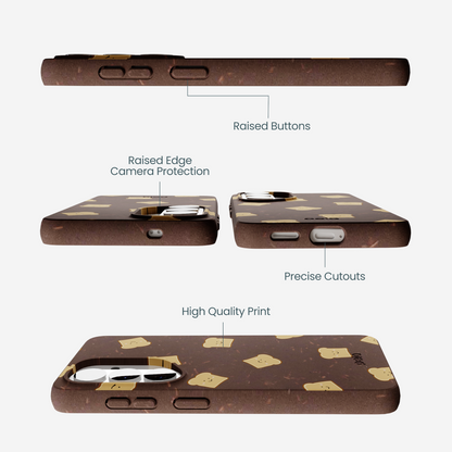 Chocolate Brown Mini Toast Samsung Galaxy S26 Case