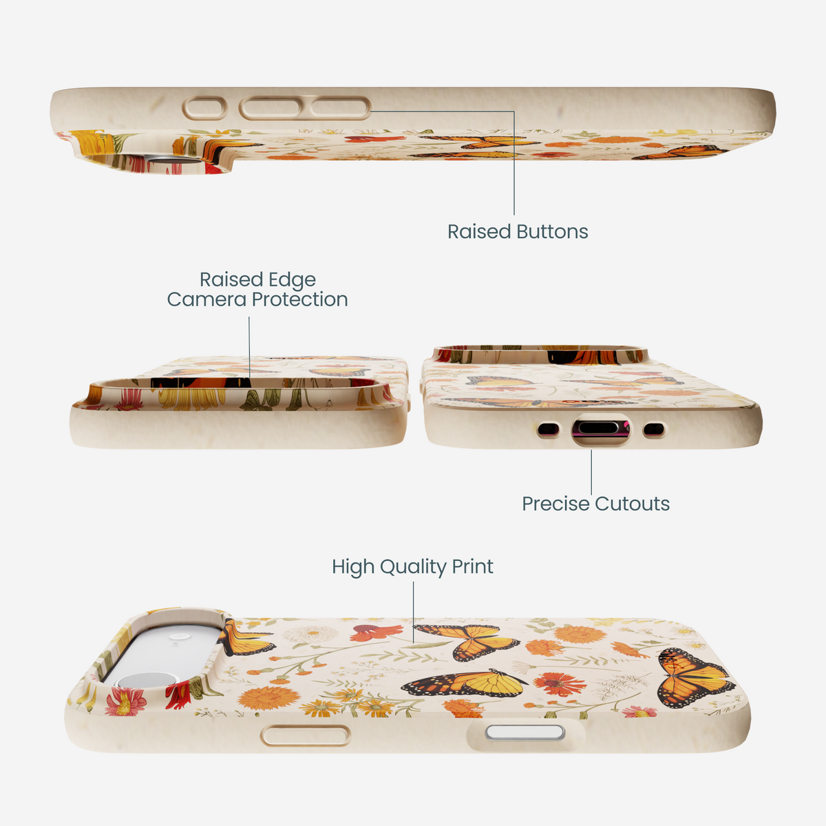 Seashell Monarch Butterfly iPhone Air Case