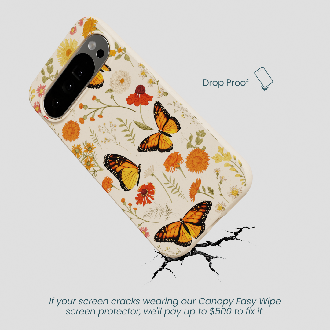 Seashell Monarch Butterfly Google Pixel 10 Pro XL Case