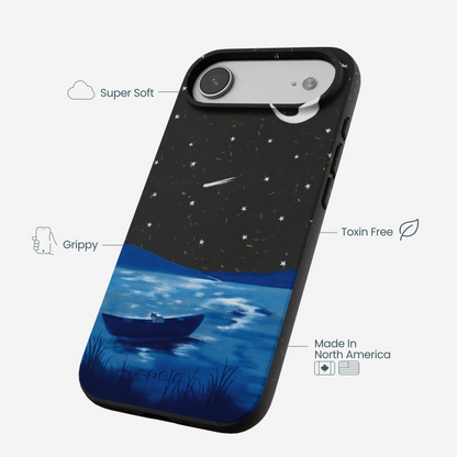 Black Moonlight Lake iPhone Air Case