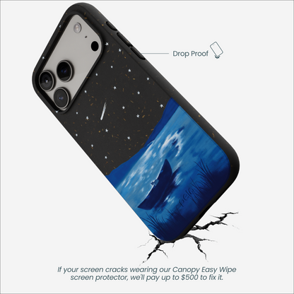 Black Moonlight Lake iPhone 17 Pro Max Case