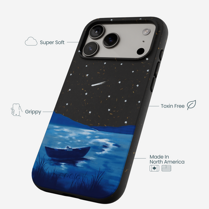 Black Moonlight Lake iPhone 17 Pro Max Case