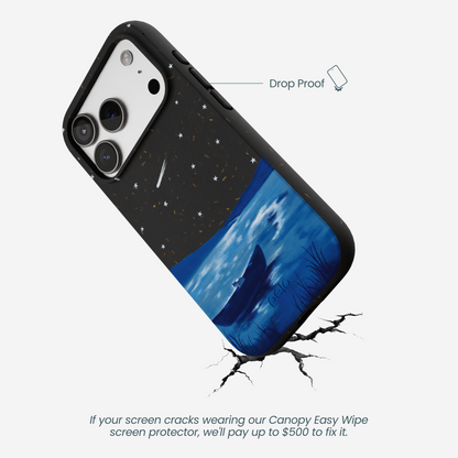 Black Moonlight Lake iPhone 17 Pro Case