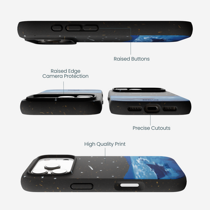 Black Moonlight Lake iPhone 17 Pro Case
