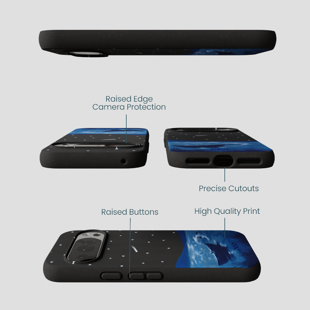 Black Moonlight Lake Google Pixel 10/10 Pro Case