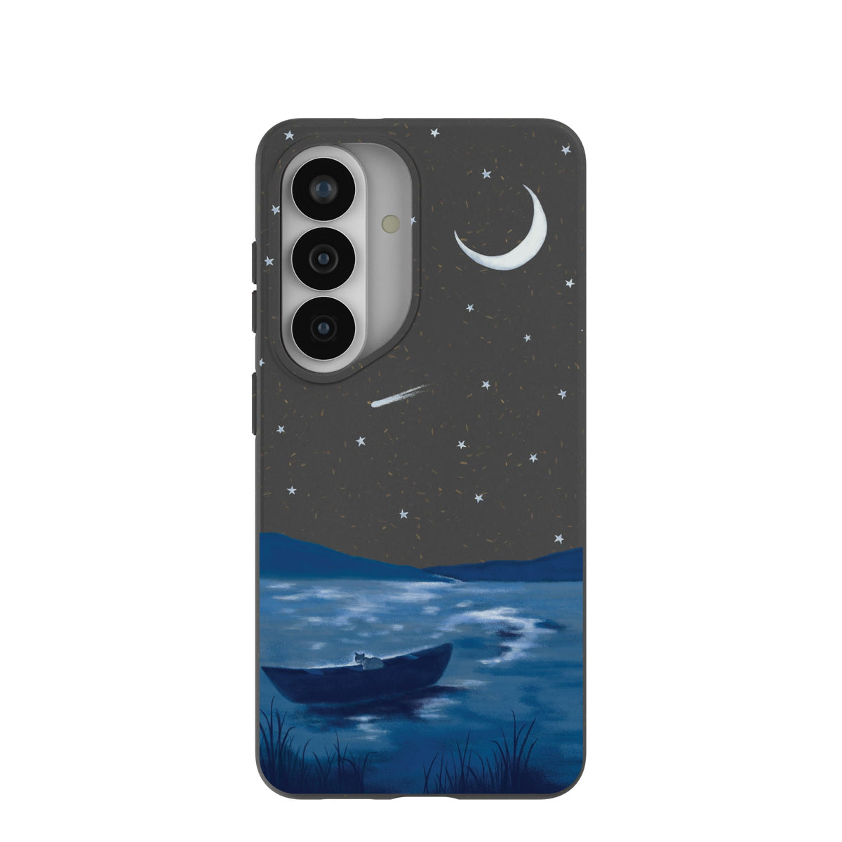 Black Moonlight Lake Samsung Galaxy S26 Case