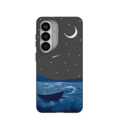 Black Moonlight Lake Samsung Galaxy S26 Case
