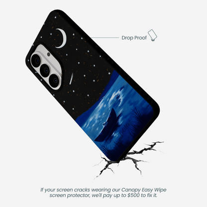 Black Moonlight Lake Samsung Galaxy S26 Case