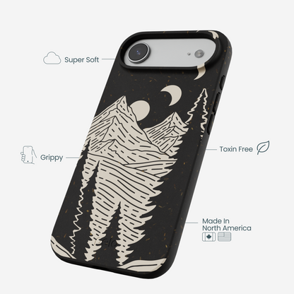 Black Moonlight Peaks iPhone Air Case