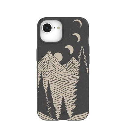 Black Moonlight Peaks iPhone 16e/17e Case