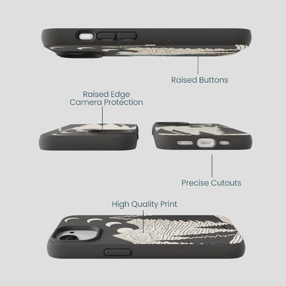 Black Moonlight Peaks iPhone 16e/17e Case