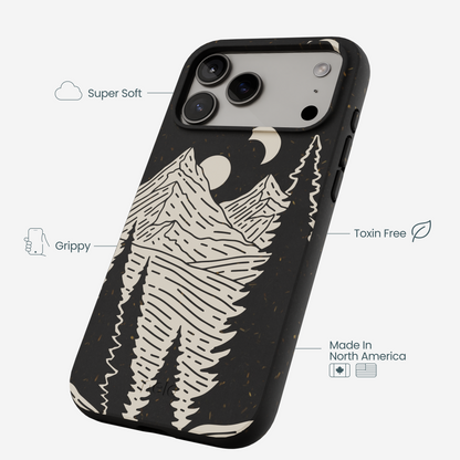 Black Moonlight Peaks iPhone 17 Pro Max Case