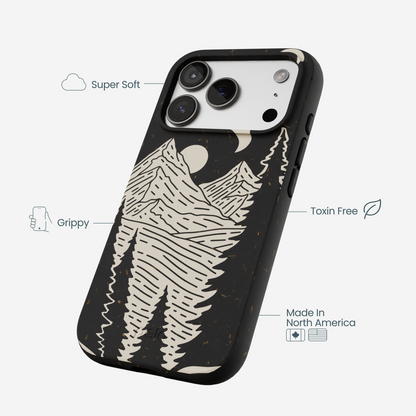 Black Moonlight Peaks iPhone 17 Pro Case