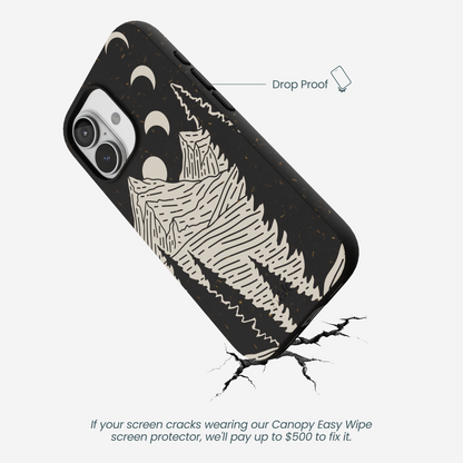 Black Moonlight Peaks iPhone 17 Case