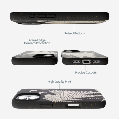 Black Moonlight Peaks iPhone 17 Case